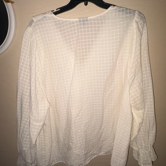 Torrid Cream Ruffle Blouse - Picture 2 of 3